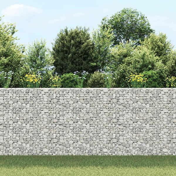 vidaXL Raised Gabion Planters 3 pcs. 30x30x150 cm Iron
