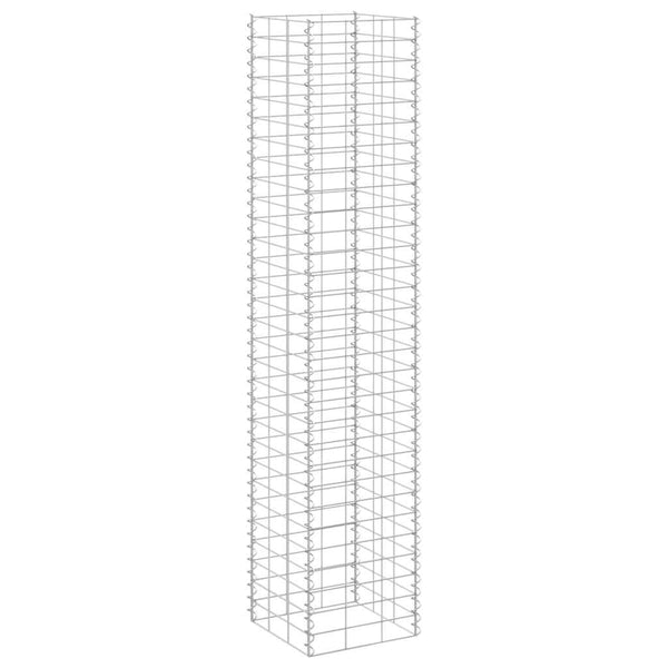 vidaXL Raised Gabion Planters 3 pcs. 30x30x150 cm Iron