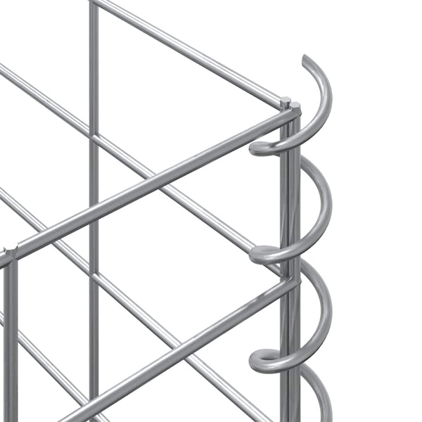 vidaXL Raised Gabion Planters 3 pcs. 30x30x150 cm Iron