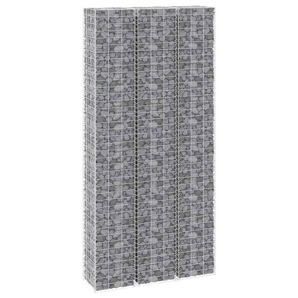 vidaXL Gabion Raised Beds 3 pcs. 30x30x200 cm Iron