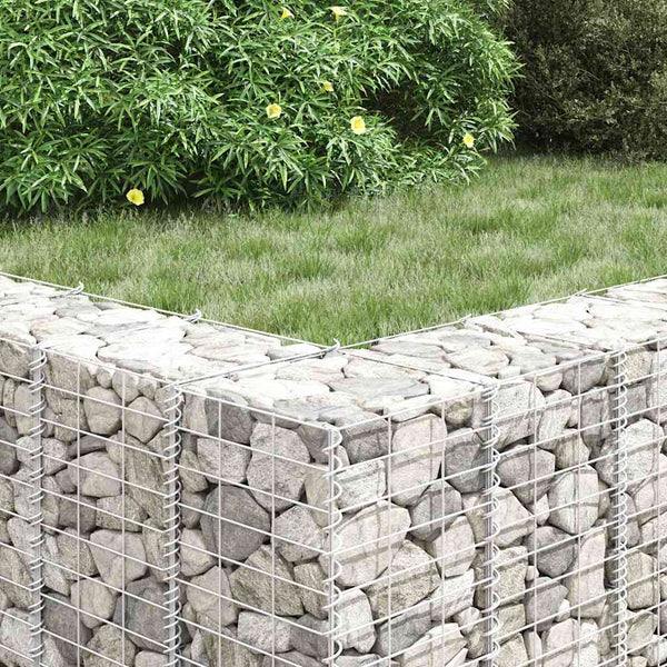 vidaXL Gabion Raised Garden Beds 4 pcs. 30x30x50/100/150/200 cm Iron