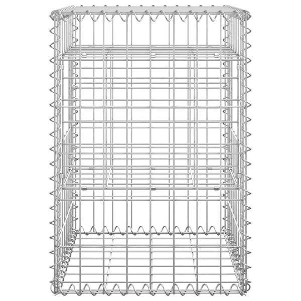 vidaXL Gabion Columns 2 pcs 40x40x60 cm Iron