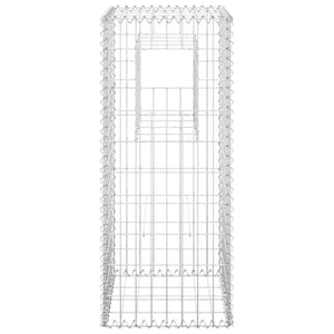 vidaXL Gabion Pillars 2 pcs. 40x40x100 cm Iron