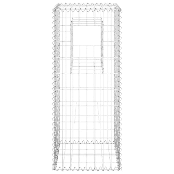 vidaXL Gabion Pillars 2 pcs. 40x40x100 cm Iron