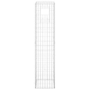 vidaXL Gabion Columns 2 pcs 40x40x180 cm Iron