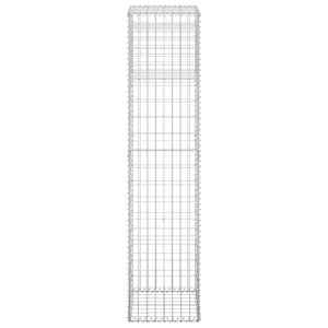 vidaXL Gabion Columns 2 pcs 40x40x180 cm Iron