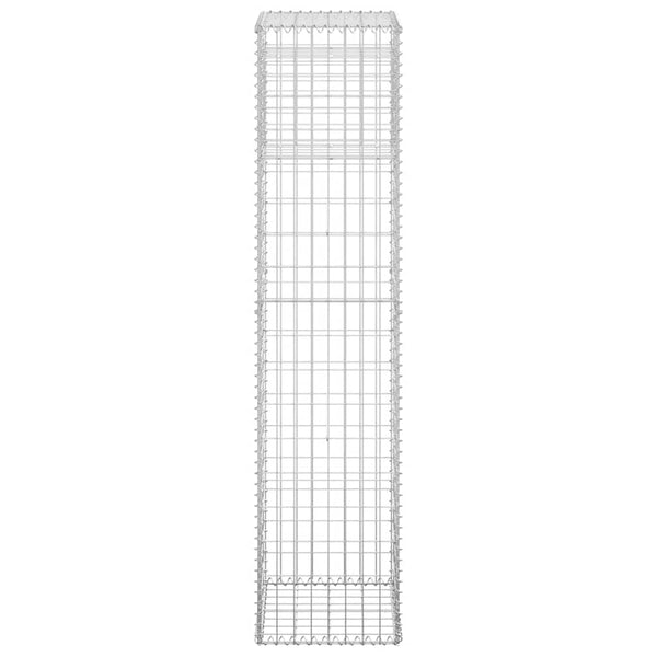 vidaXL Gabion Columns 2 pcs 40x40x180 cm Iron