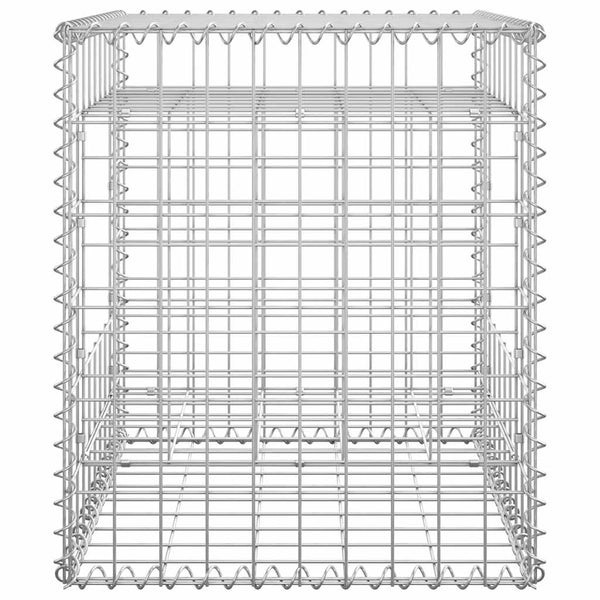 vidaXL Gabion Columns 2 pcs. 50x50x60 cm Iron