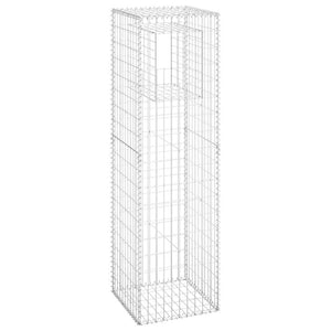 vidaXL Gabion Pillars 2 pcs 50x50x180 cm Iron