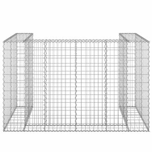 vidaXL Gabion Bin Enclosure Galvanized Steel 180x100x110 cm