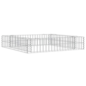 vidaXL Raised Garden Bed Galvanized Steel 100x100x20 cm
