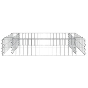 vidaXL Raised Garden Bed Galvanized Steel 100x100x20 cm