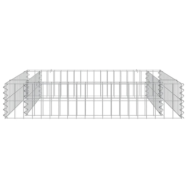 vidaXL Raised Garden Bed Galvanized Steel 100x100x20 cm