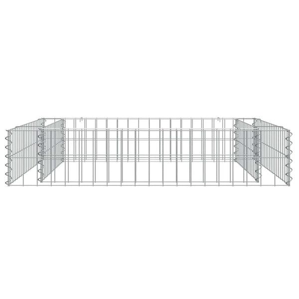 vidaXL Raised Garden Bed Galvanized Steel 100x100x20 cm