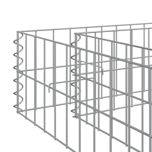vidaXL Raised Garden Bed Galvanized Steel 100x100x20 cm