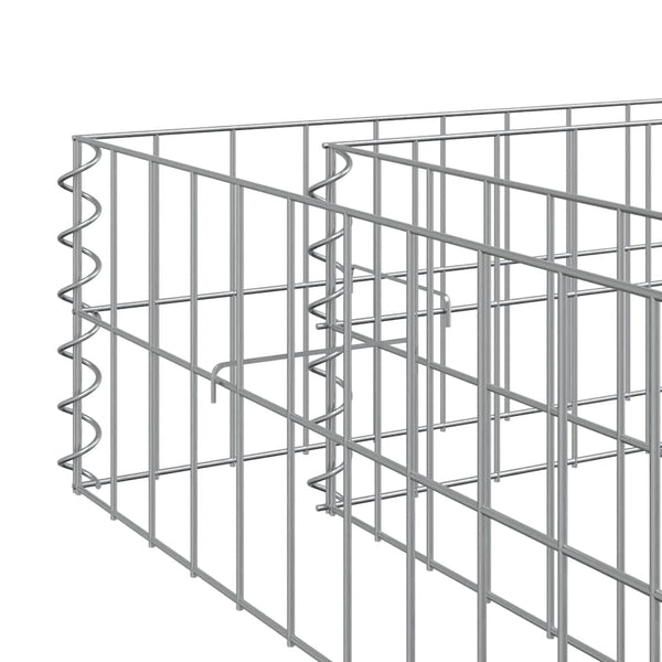 vidaXL Raised Garden Bed Galvanized Steel 100x100x20 cm