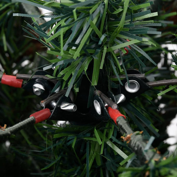 vidaXL Christmas Tree with Lights and Pine Cones 195 cm PVC&PE