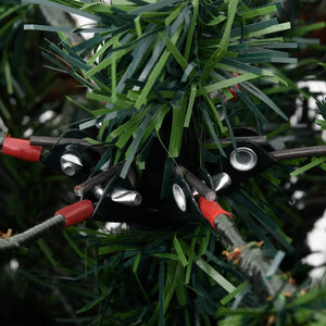 vidaXL Christmas Tree with Lights and Pine Cones 225 cm PVC&PE