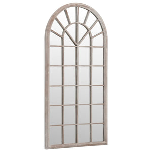 vidaXL Garden Mirror Sand-Colored 90x45 cm Iron