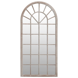vidaXL Garden Mirror Sand-Colored 90x45 cm Iron