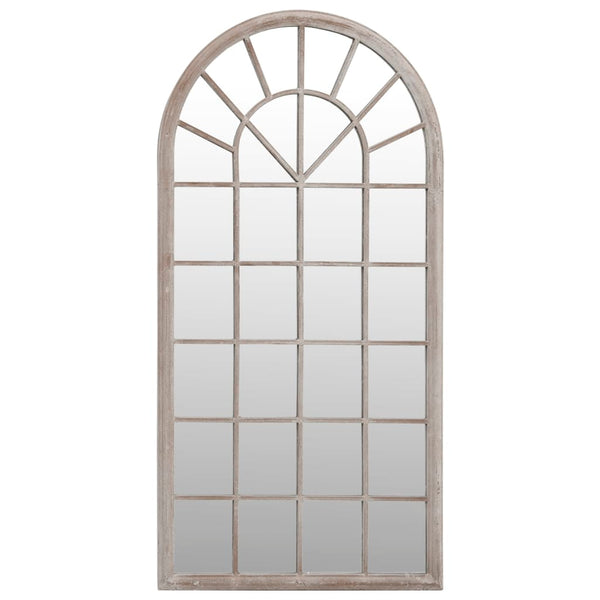 vidaXL Garden Mirror Sand-Colored 90x45 cm Iron