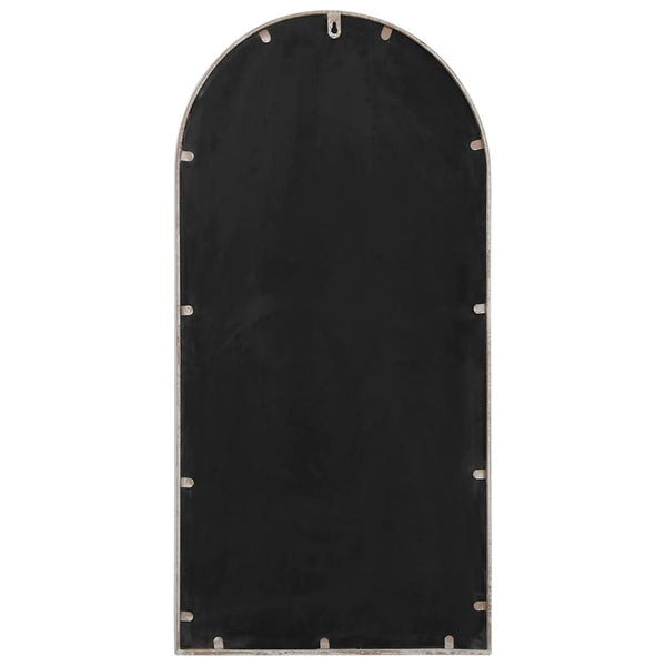 vidaXL Garden Mirror Sand-Colored 90x45 cm Iron