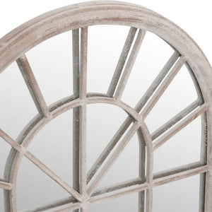 vidaXL Garden Mirror Sand-Colored 90x45 cm Iron