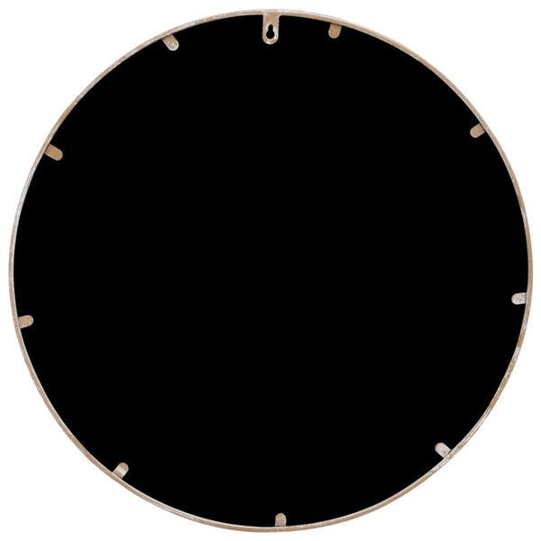 vidaXL Garden Mirror Sand 40x3 cm Iron Round