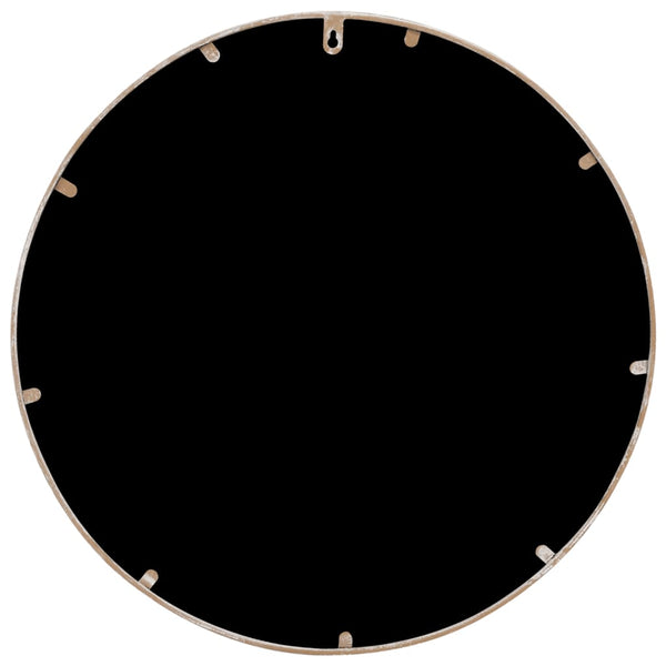 vidaXL Garden Mirror Sand 40x2.5 cm Iron Round
