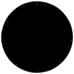 vidaXL Garden Mirror Black 60x2.5 cm Iron Round