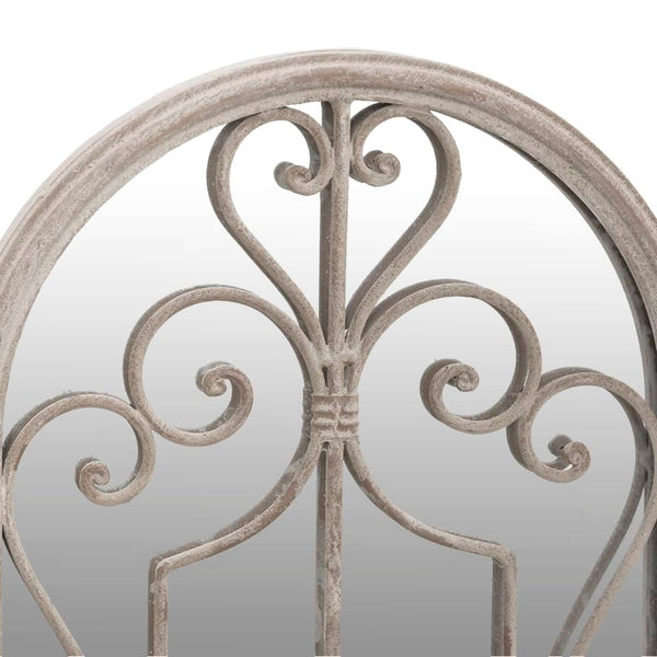 vidaXL Garden Mirror Sand 100x45 cm Iron