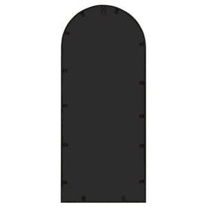 vidaXL Garden Mirror Black 100x45 cm Iron