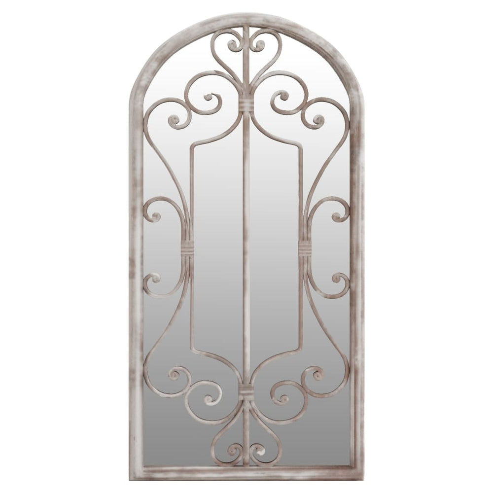 vidaXL Garden Mirror Sand 70x30 cm Iron
