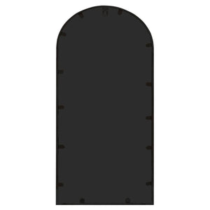vidaXL Garden Mirror Black 70x30 cm Iron