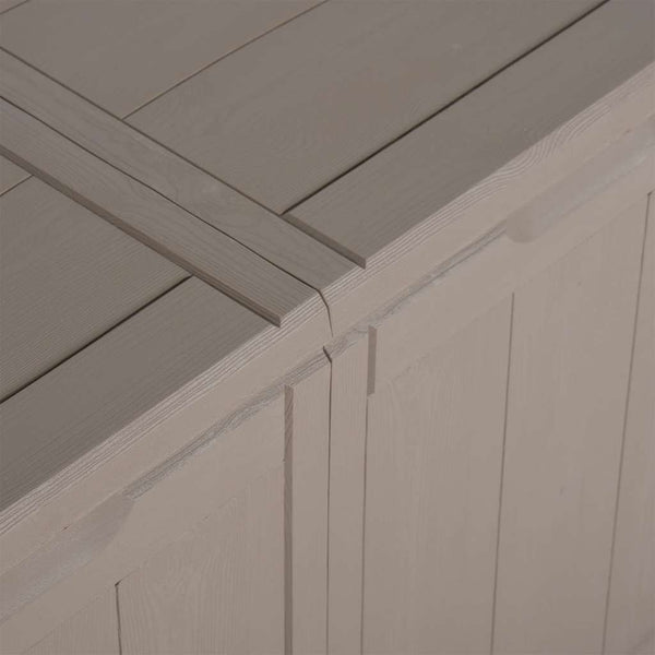 vidaXL Garden Storage Box 180 L Brown PP Wood-Look