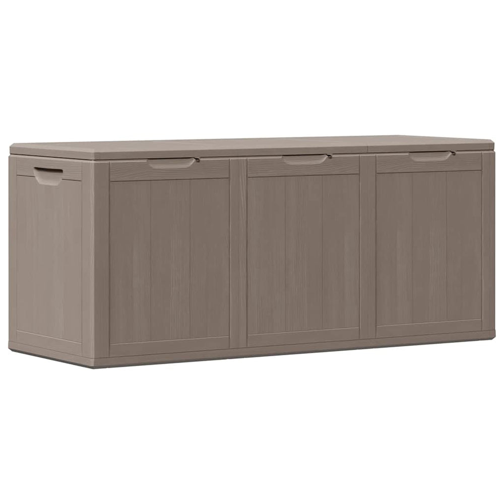 vidaXL Garden Storage Box 270 L Brown PP Wood-Look