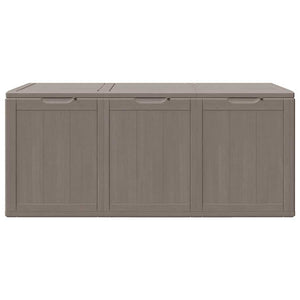 vidaXL Garden Storage Box 270 L Brown PP Wood-Look