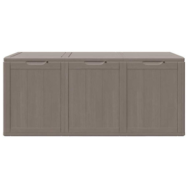 vidaXL Garden Storage Box 270 L Brown PP Wood-Look
