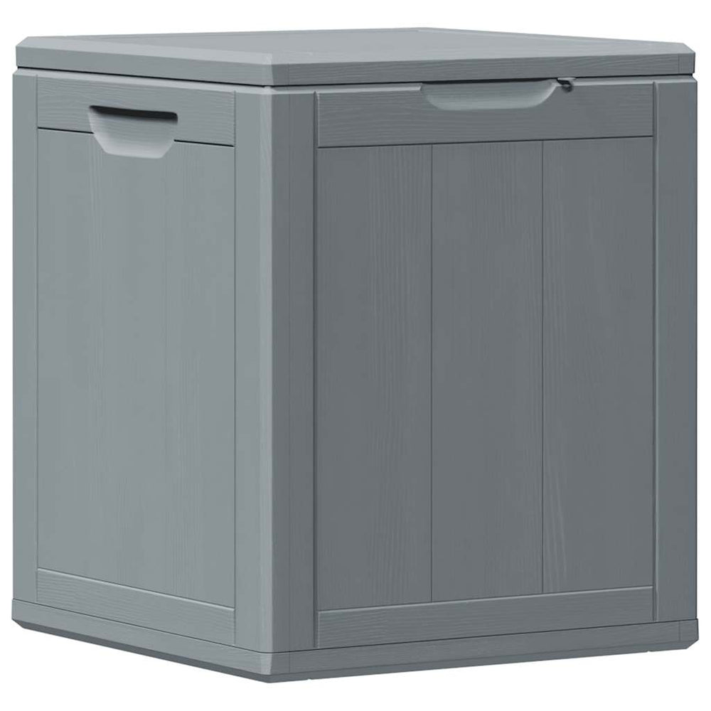 vidaXL Garden Storage Box 90 L Grey PP Wood-Look