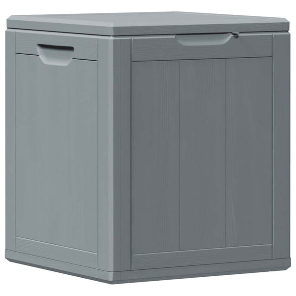 vidaXL Garden Storage Box 90 L Grey PP Wood-Look