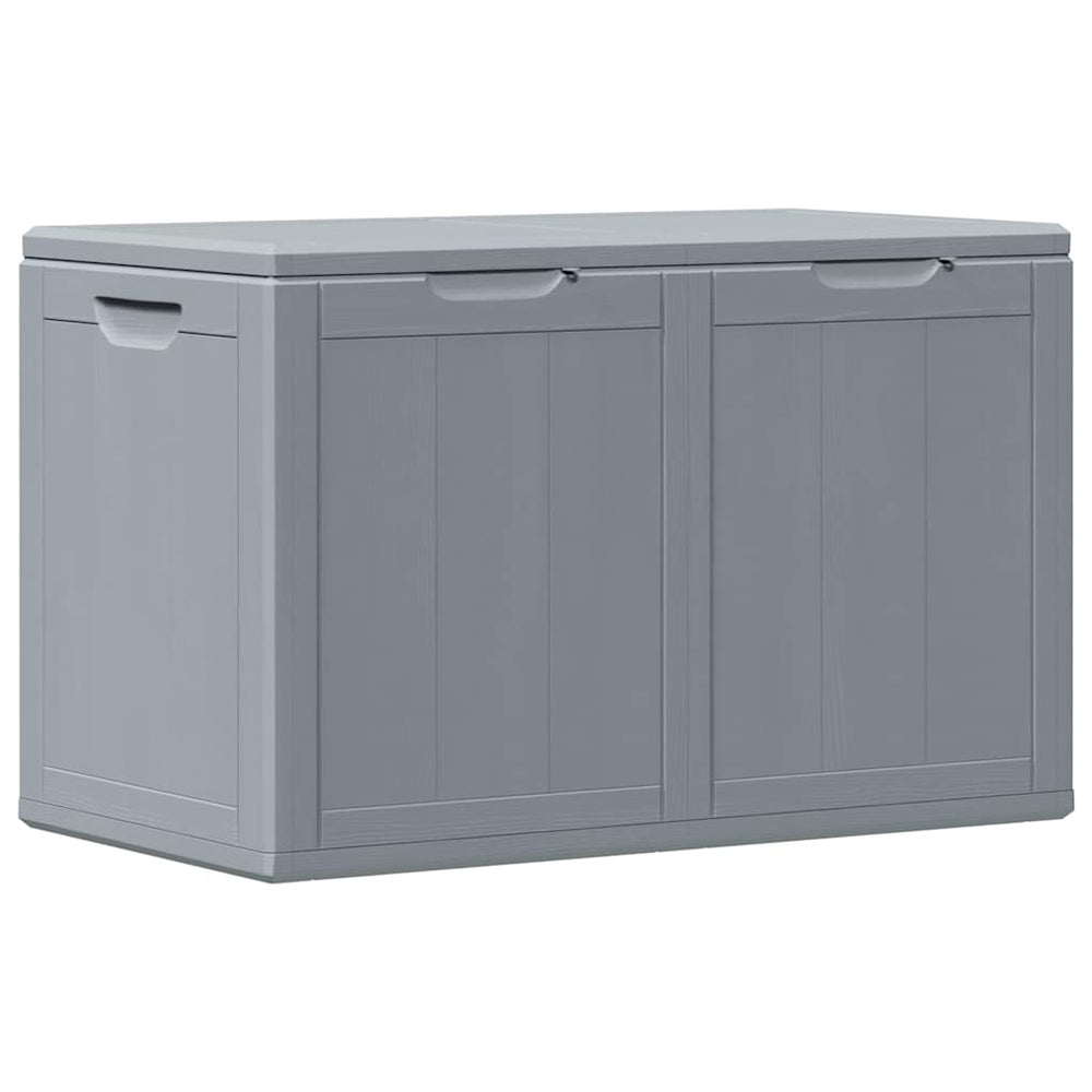 vidaXL Garden Storage Box 180 L Grey PP Wood-Look