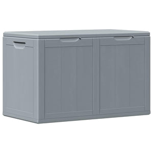 vidaXL Garden Storage Box 180 L Grey PP Wood-Look