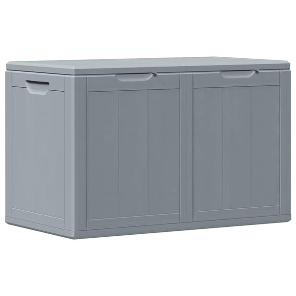 vidaXL Garden Storage Box 180 L Grey PP Wood-Look