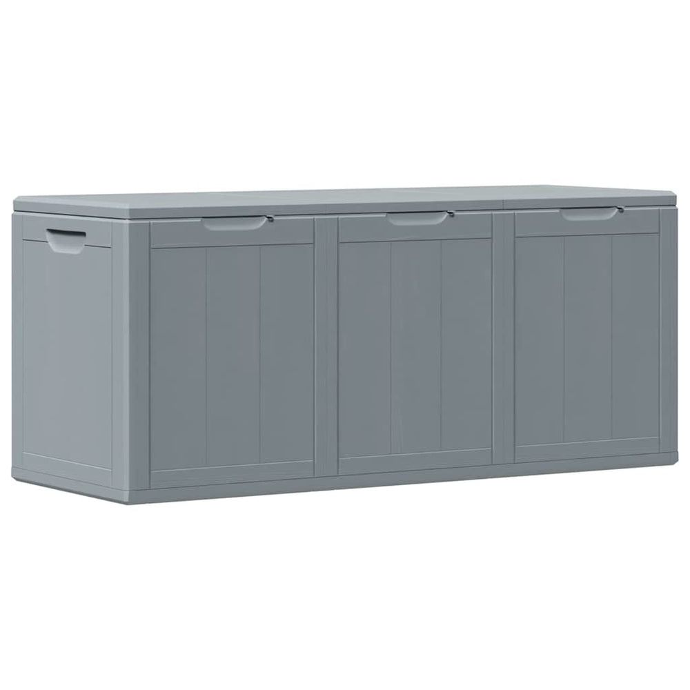 vidaXL Garden Storage Box 270 L Grey PP Wood-Look