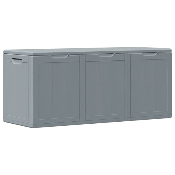 vidaXL Garden Storage Box 270 L Grey PP Wood-Look