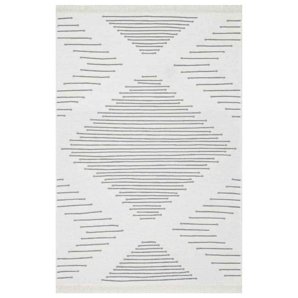 vidaXL Rug Dark Grey 160x230 cm Cotton