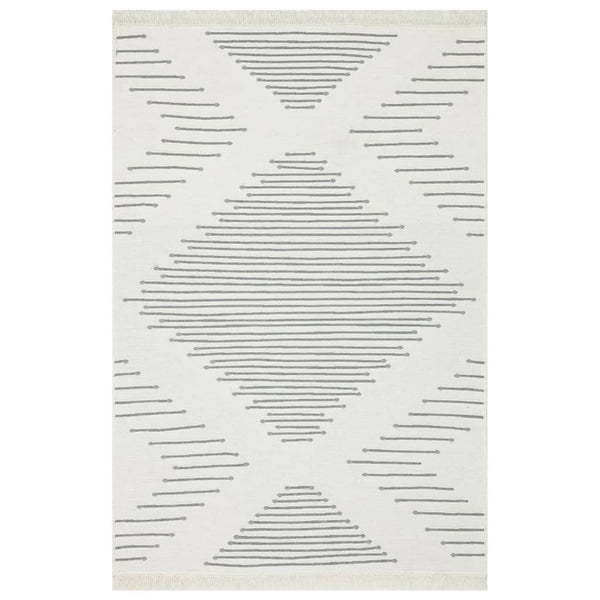 vidaXL Rug Dark Grey 160x230 cm Cotton