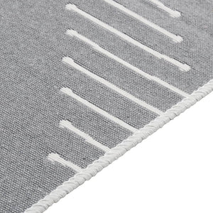 vidaXL Rug Dark Grey 160x230 cm Cotton