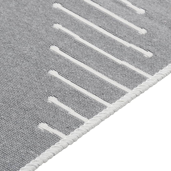 vidaXL Rug Dark Grey 160x230 cm Cotton