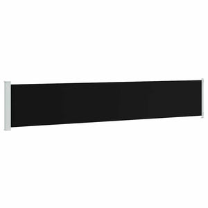 vidaXL Retractable Side Awning 117x600 cm Black